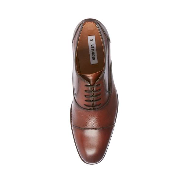 Mokasyny Męskie Steve Madden Proctor Tan Skórzane Brązowe | SM-854DP