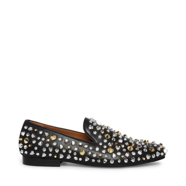 Mokasyny Męskie Steve Madden Stefanoo Czarne Kolorowe | SM-243KH