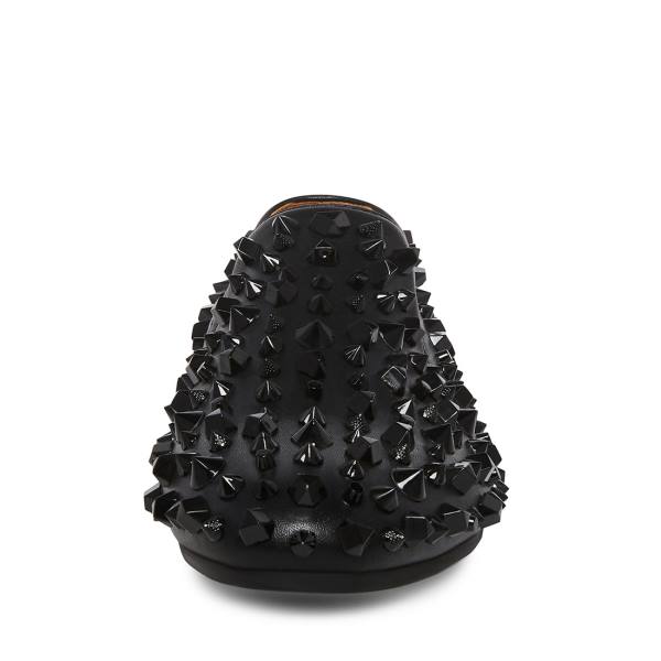 Mokasyny Męskie Steve Madden Stefanoo Studs Czarne | SM-150XM