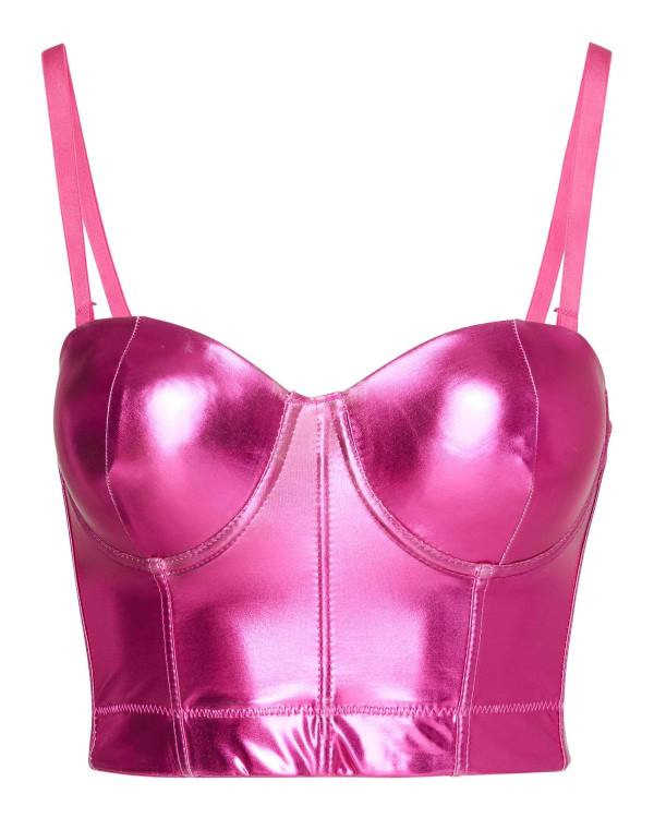 Najfatalniejszy Damskie Steve Madden Metallic Bustier Różowe | SM-384FI