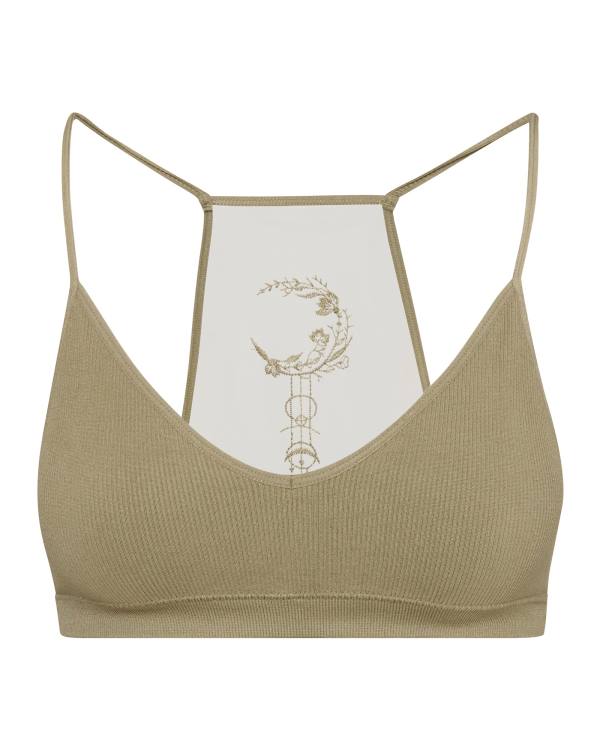 Najfatalniejszy Damskie Steve Madden Roo Mesh Bralette Oliwkowe | SM-269GS