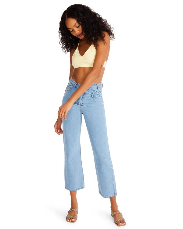 Najfatalniejszy Damskie Steve Madden Roo Mesh Bralette Żółte | SM-815RS