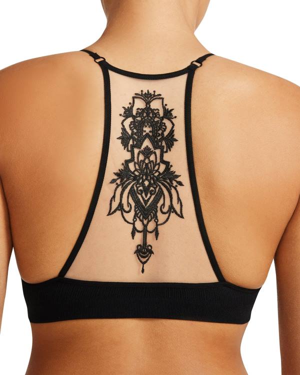 Najfatalniejszy Damskie Steve Madden The Ella Mesh Bralette Czarne | SM-409TV