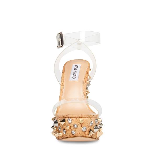 Sandały Damskie Steve Madden Alika Clear | SM-671OJ