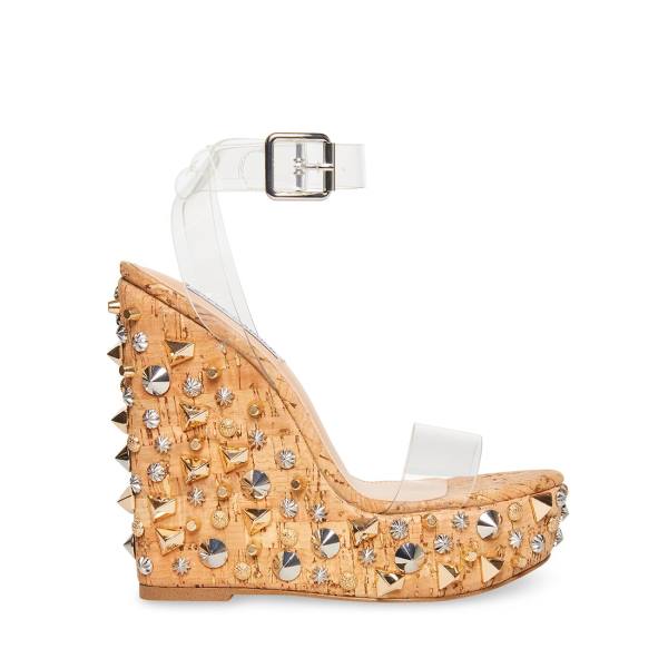Sandały Damskie Steve Madden Alika Clear | SM-671OJ