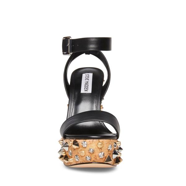 Sandały Damskie Steve Madden Alika Czarne | SM-601QK