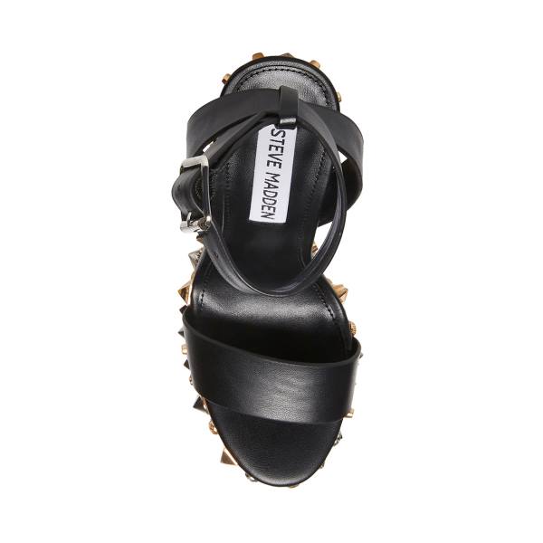 Sandały Damskie Steve Madden Alika Czarne | SM-601QK