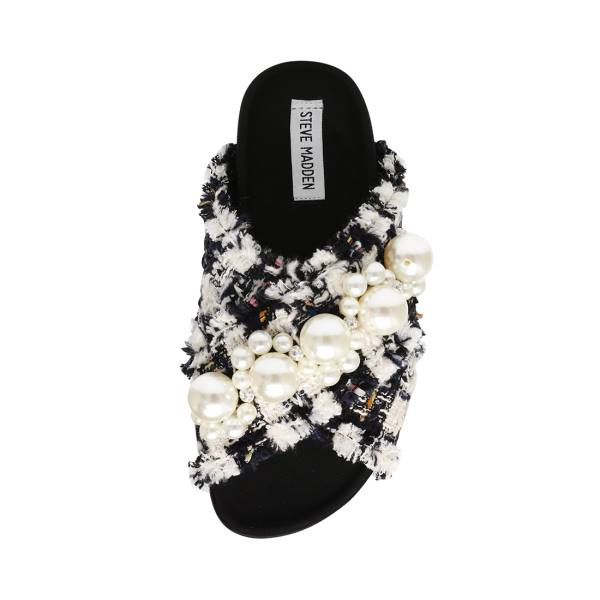 Sandały Damskie Steve Madden Amie Białe Kolorowe | SM-159OC