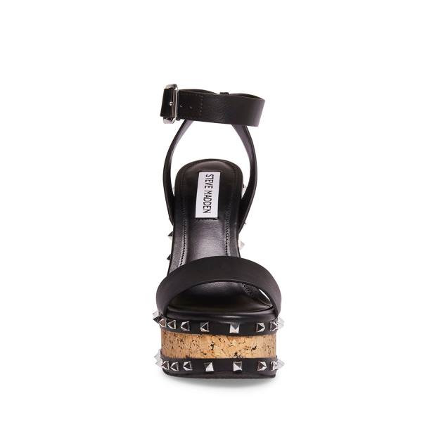 Sandały Damskie Steve Madden Behati Czarne | SM-324HW