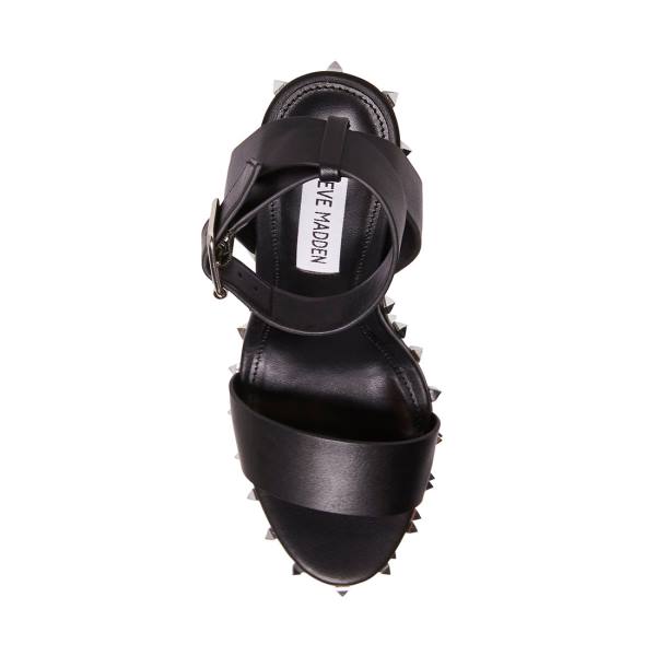 Sandały Damskie Steve Madden Behati Czarne | SM-324HW