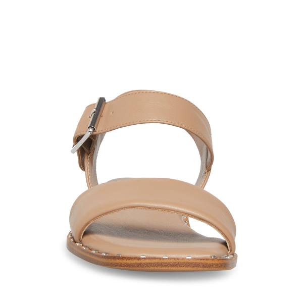 Sandały Damskie Steve Madden Connie Natural Beżowe | SM-356RT