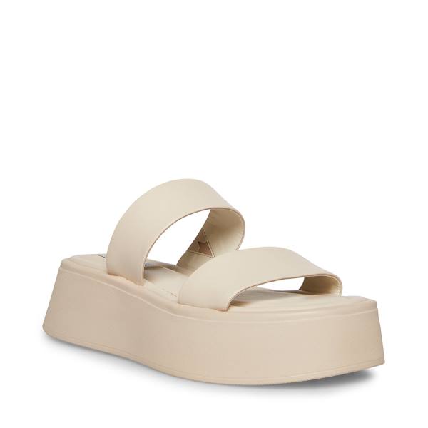 Sandały Damskie Steve Madden Dorian Bone Beżowe | SM-139CD