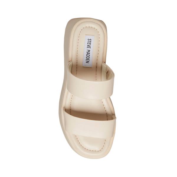Sandały Damskie Steve Madden Dorian Bone Beżowe | SM-139CD