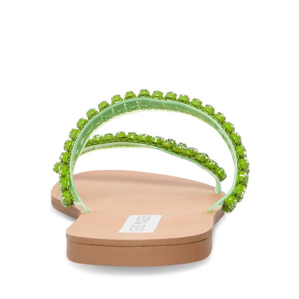 Sandały Damskie Steve Madden Felicia Lime Głęboka Zielone | SM-872RO