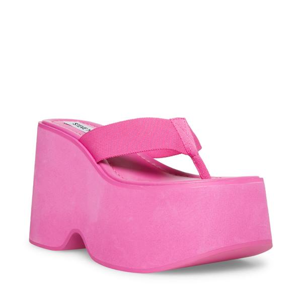 Sandały Damskie Steve Madden Gwen Różowe | SM-750XO