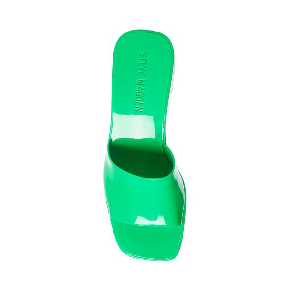 Sandały Damskie Steve Madden Harlin Zielone | SM-673CO