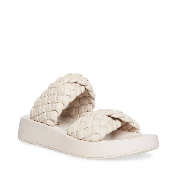 Sandały Damskie Steve Madden Helsa Bone Beżowe | SM-827KG