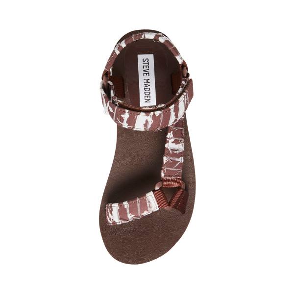 Sandały Damskie Steve Madden Henley Tan Brązowe Brązowe | SM-924FM