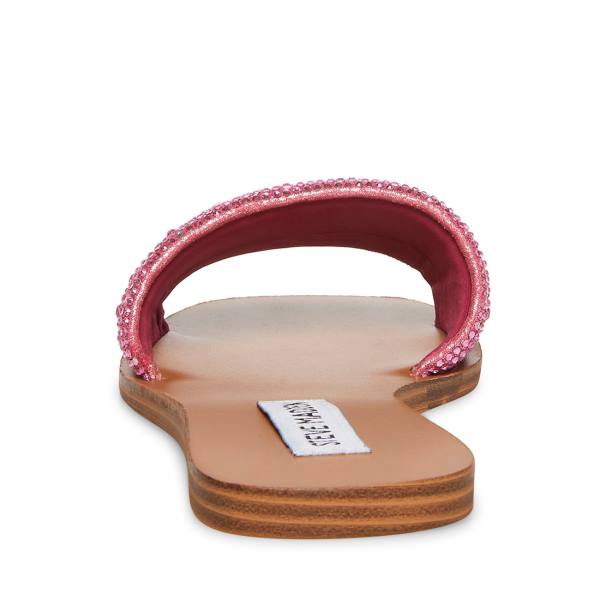 Sandały Damskie Steve Madden Iselle Różowe Kolorowe | SM-819MH