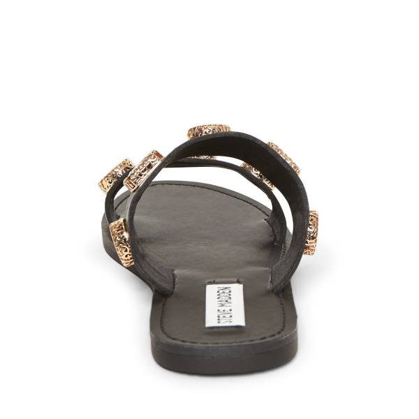 Sandały Damskie Steve Madden Jace Czarne Kolorowe | SM-316LT