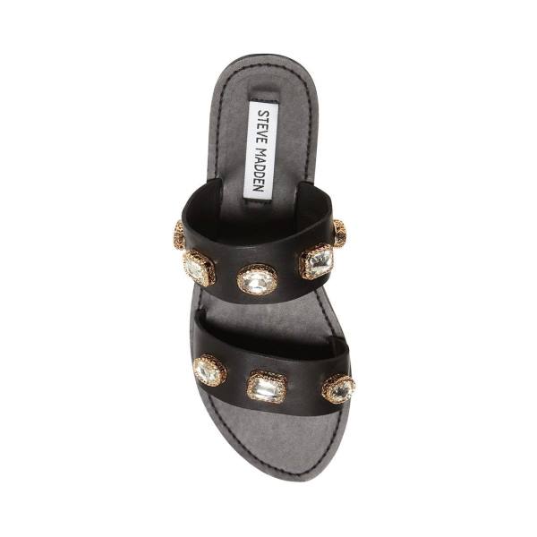 Sandały Damskie Steve Madden Jem Czarne Kolorowe | SM-602LP