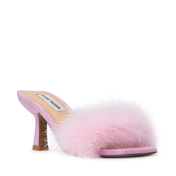 Sandały Damskie Steve Madden Karoo Różowe | SM-098IW