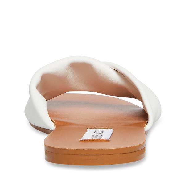 Sandały Damskie Steve Madden Kendria Białe | SM-850PO