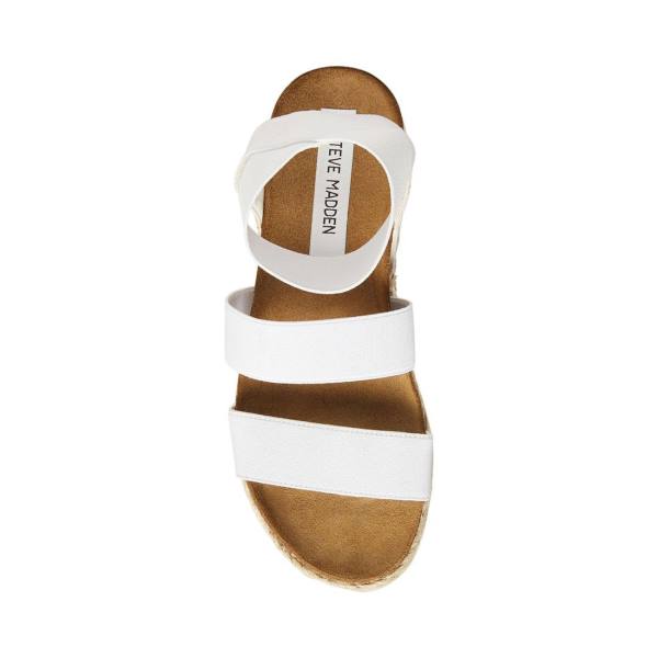 Sandały Damskie Steve Madden Kimmie Białe | SM-950AJ