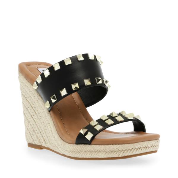 Sandały Damskie Steve Madden Mackie-s Czarne Kolorowe | SM-682VO