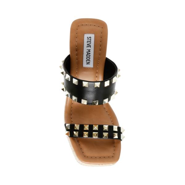 Sandały Damskie Steve Madden Mackie-s Czarne Kolorowe | SM-682VO