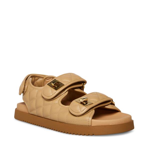 Sandały Damskie Steve Madden Margie Tan Brązowe | SM-138OD
