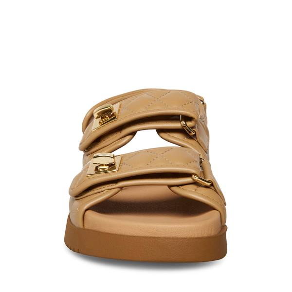 Sandały Damskie Steve Madden Margie Tan Brązowe | SM-138OD