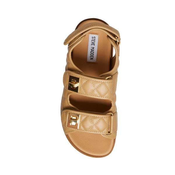 Sandały Damskie Steve Madden Margie Tan Brązowe | SM-138OD