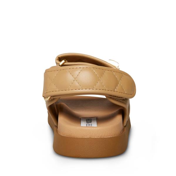Sandały Damskie Steve Madden Margie Tan Brązowe | SM-138OD