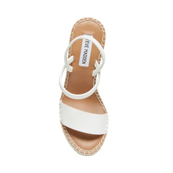 Sandały Damskie Steve Madden Mckenzie Białe | SM-076ML