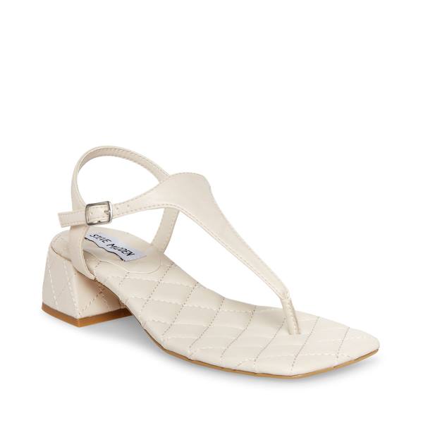 Sandały Damskie Steve Madden Pepper Bone Beżowe | SM-726MK