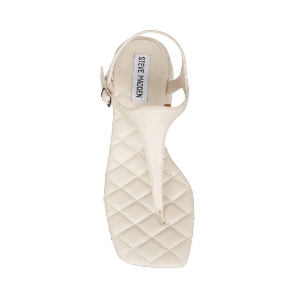 Sandały Damskie Steve Madden Pepper Bone Beżowe | SM-726MK
