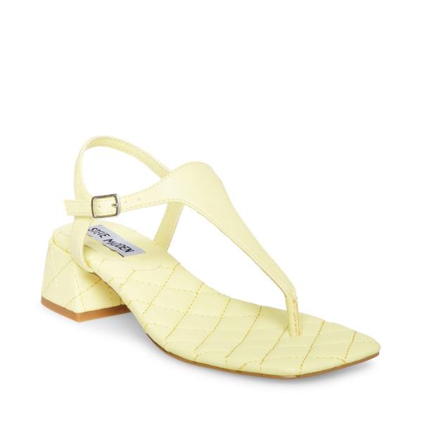 Sandały Damskie Steve Madden Pepper Żółte | SM-625DQ