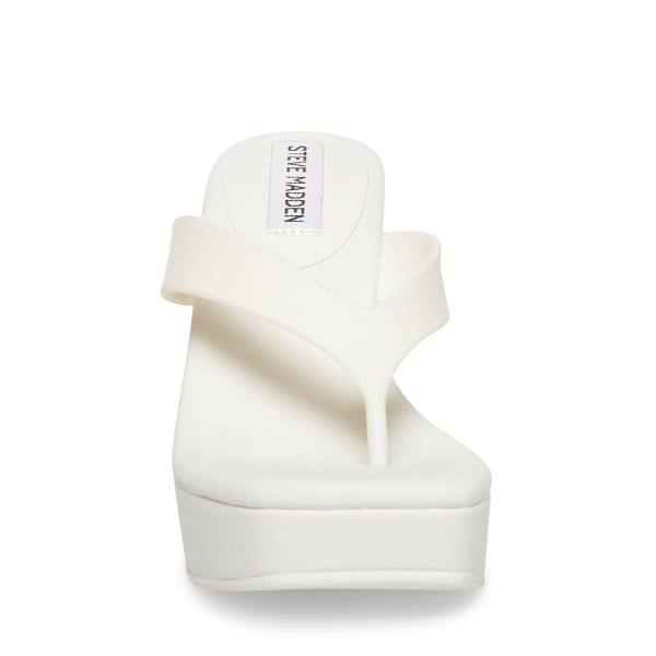 Sandały Damskie Steve Madden Refined Białe | SM-971VT