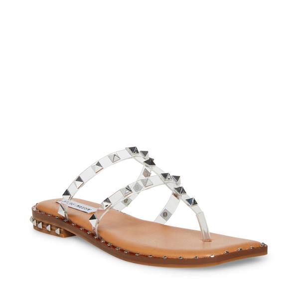 Sandały Damskie Steve Madden Sandie Clear | SM-347OJ