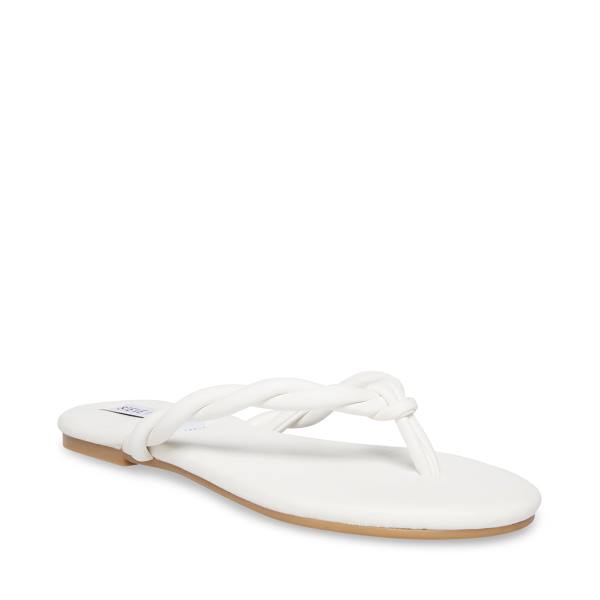 Sandały Damskie Steve Madden Saylor Białe | SM-431IR