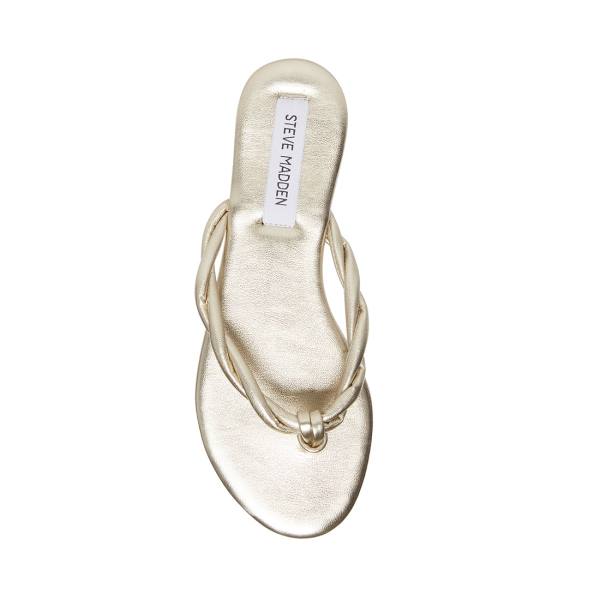 Sandały Damskie Steve Madden Saylor Złote | SM-175CD