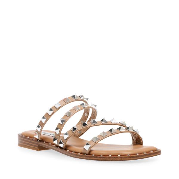 Sandały Damskie Steve Madden Skyler Tan Brązowe | SM-247OM