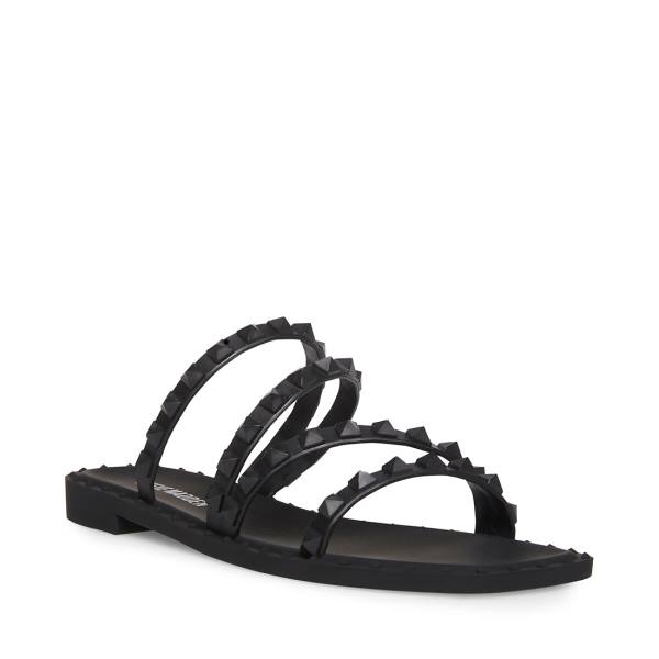 Sandały Damskie Steve Madden Skyler-j Czarne | SM-385MQ