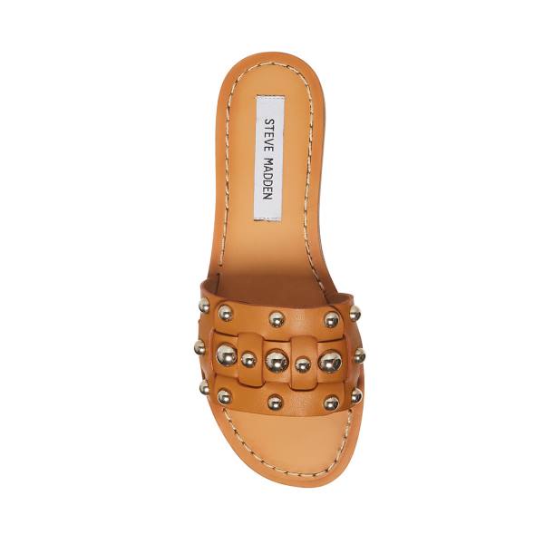 Sandały Damskie Steve Madden Tanya Tan Brązowe Kolorowe | SM-859IL