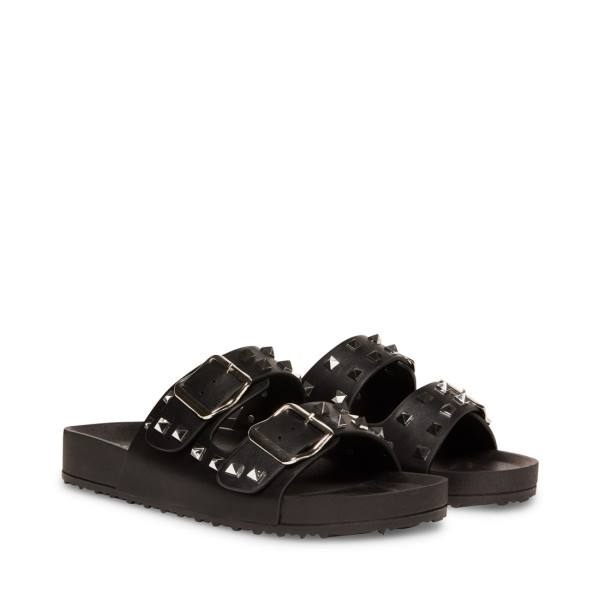 Sandały Damskie Steve Madden Teddy-p Czarne | SM-126DM