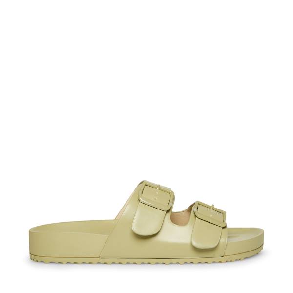 Sandały Damskie Steve Madden Teddy-t Sage Szare Oliwkowe | SM-806GM
