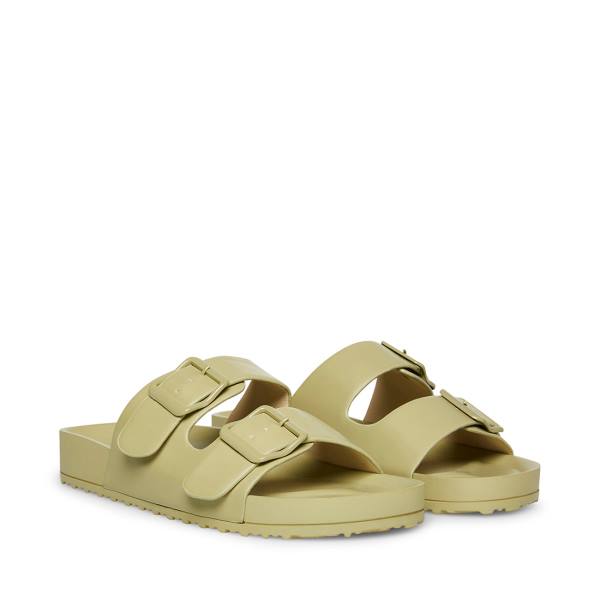 Sandały Damskie Steve Madden Teddy-t Sage Szare Oliwkowe | SM-806GM
