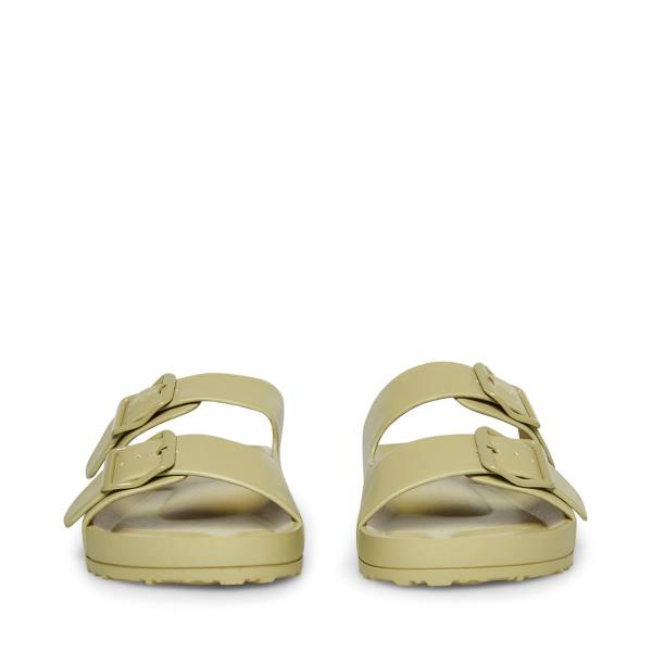 Sandały Damskie Steve Madden Teddy-t Sage Szare Oliwkowe | SM-806GM