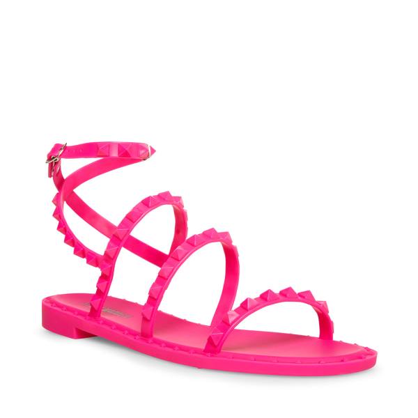 Sandały Damskie Steve Madden Travel-j Różowe | SM-689VK
